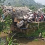 l’effondrement du pont Muhongozi coupe la route entre Kitshanga et Mweso