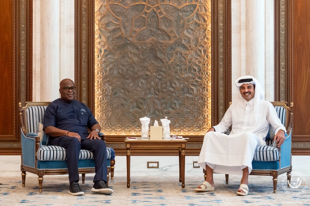 Tshisekedi à Doha exprime la solidarité de la RDC avec le Qatar