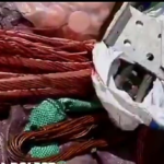 saisie de cuivre et de câbles électriques issus d’un trafic illicite sur la route de Likasi