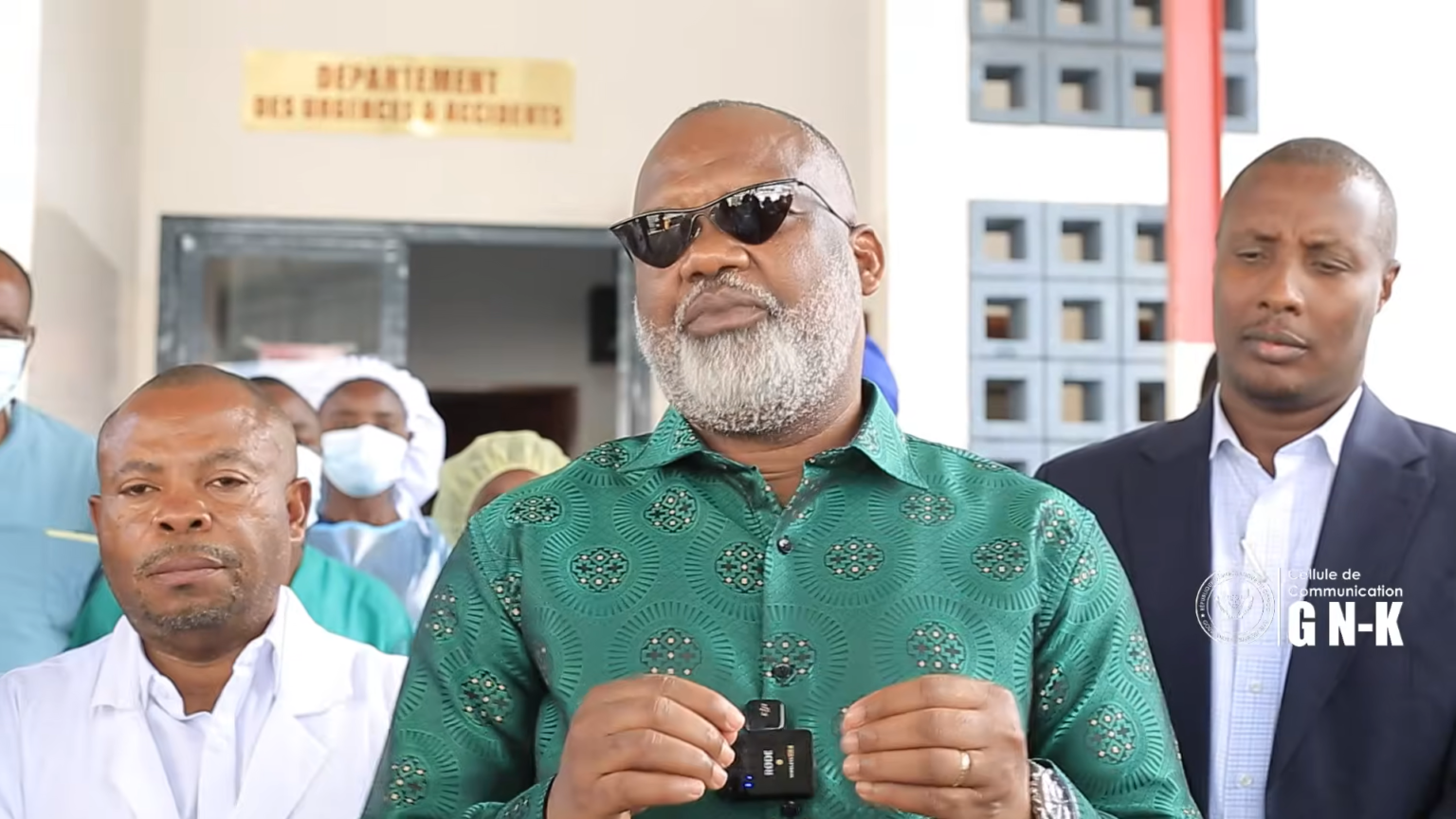 Goma : visite de Corneille Nangaa au centre de traitement Ebola visite de Corneille Nangaa au centre de traitement Ebola