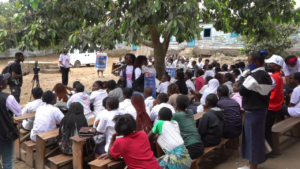 À Goma, une campagne de sensibilisation contre la maladie à virus Ebola a été organisée au Complexe scolaire Laetitia