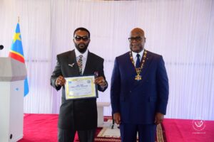 Tshisekedi honore Fally Ipupa par une double distinction nationale