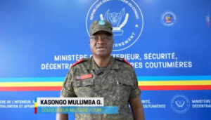 Le nouveau gouverneur militaire de la province de l’Ituri, Gaby Kasongo
