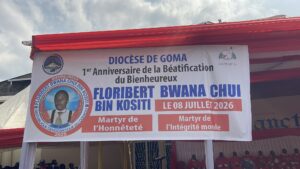 l’Église catholique commémore le premier anniversaire de la béatification de Floribert Bwana Chui