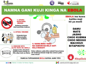 RDC : WAHDi ASBL sensibilise les communautés aux mesures de prévention contre Ebola WAHDi ASBL sensibilise les communautés aux mesures de prévention contre Ebola