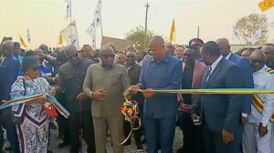 Jacquemin Shabani inaugure le poste frontalier de Lonshi