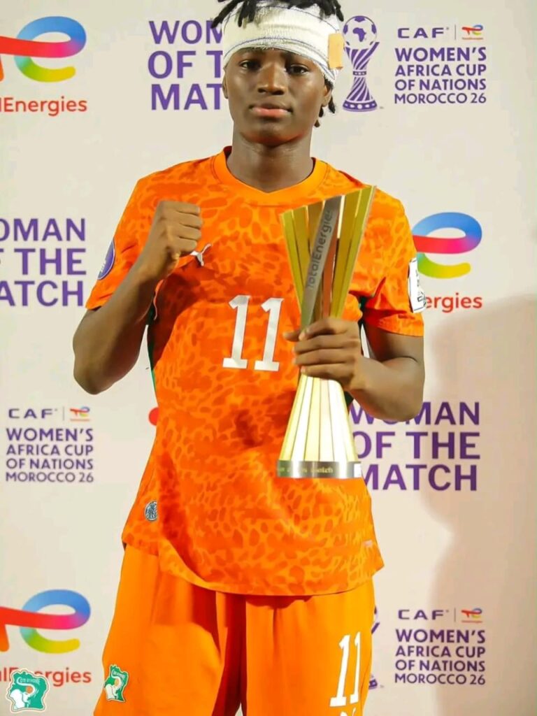 CAN féminine : la Côte d’Ivoire en tête, l’Afrique du Sud rejoint les quarts Joueuse ivoirienne