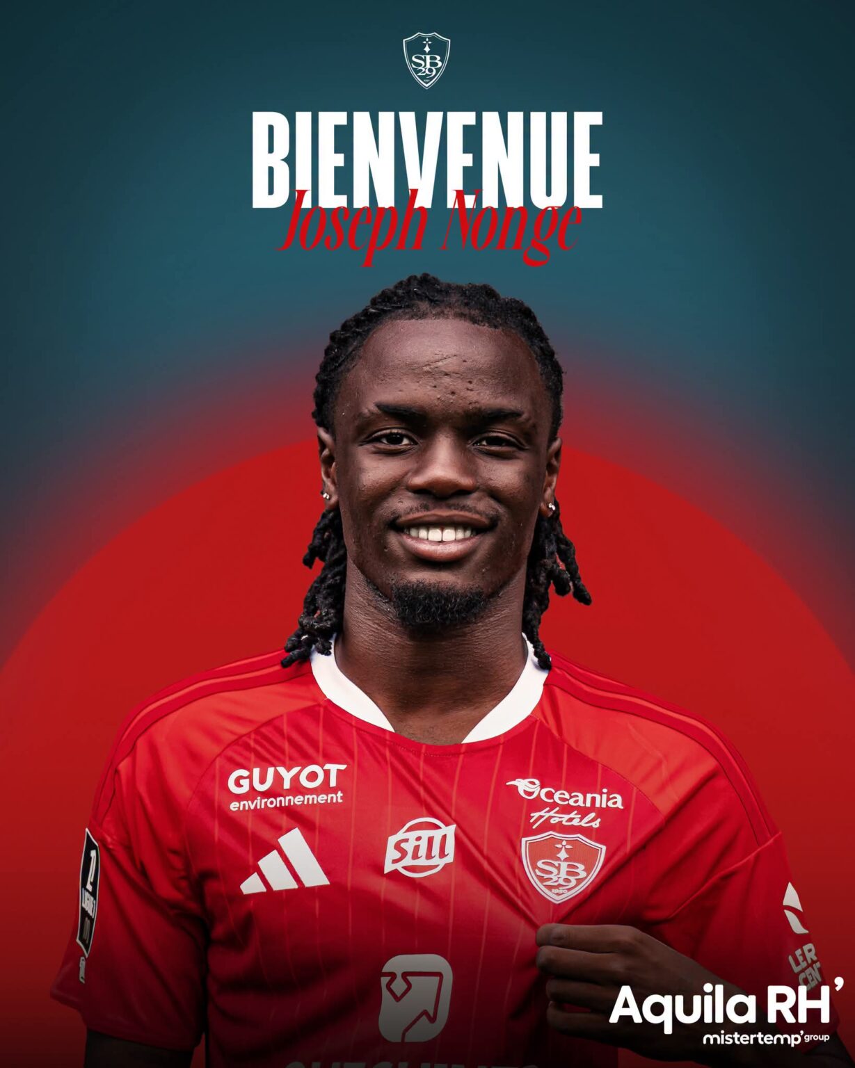 Mercato : Joseph Nonge s’engage avec le Stade Brestois jusqu’en 2029 Joseph Nonge