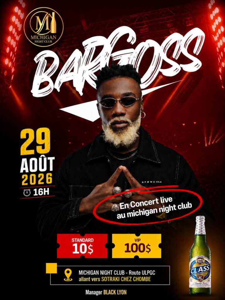 Bargoss annoncé le 29 août à Michigan, puis à Goma Beach, une double programmation qui interroge
