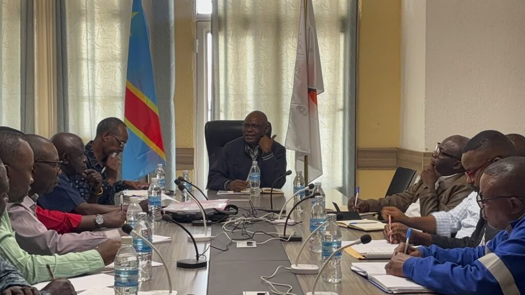 séance de travail avec des responsables de la Société nationale d’électricité (SNEL) du Nord-Kivu et du Sud-Kivu consacrée à la desserte électrique dans les deux provinces