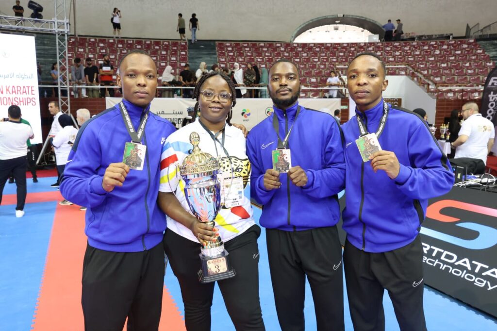 Karaté : le Nord-Kivu décroche le bronze africain et porte la RDC vers le Mondial le Nord-Kivu décroche le bronze africain et porte la RDC vers le Mondial