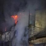 un incendie ravage le parking et une station radio