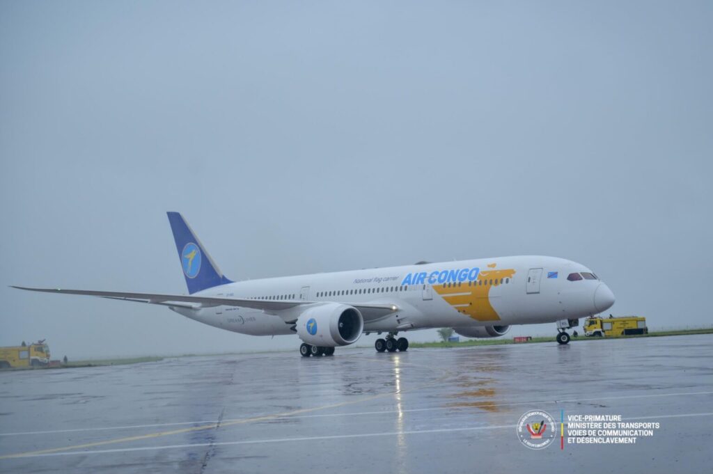 RDC : Air Congo renforce sa flotte avec un Boeing 787-9 Dreamliner