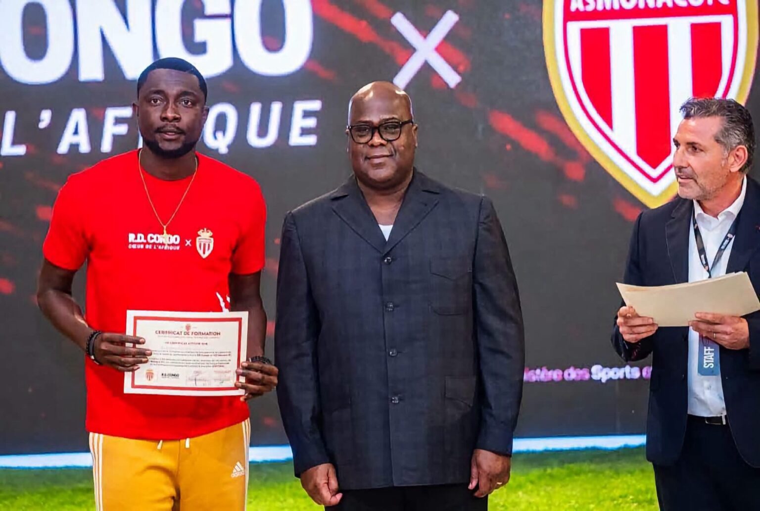 Football : des encadreurs congolais brevetés par l’AS Monaco à Kinshasa
