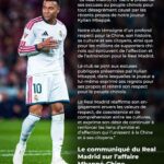 Polémique Mbappé : le Real Madrid présente ses excuses à la Chine