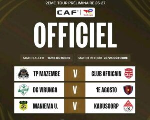 CAF : les clubs congolais jouent leur qualification CAF : les clubs congolais jouent leur qualification