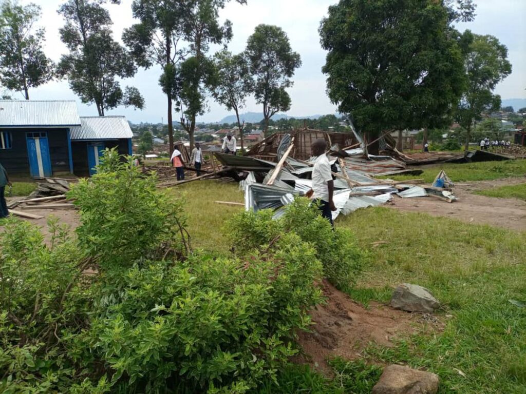 Rutshuru : un ouragan perturbe les cours à Kibirizi