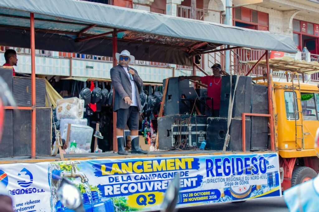 Goma : la REGIDESO lance une campagne de recouvrement et de sensibilisation Goma : la REGIDESO lance une campagne de recouvrement et de sensibilisation