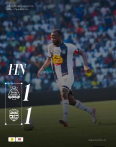 Mazembe tenu en échec par club Africain a Lubumbashi